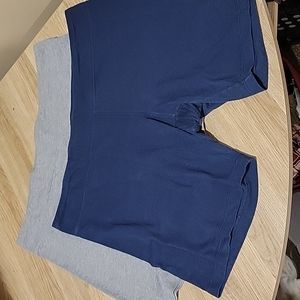 2 pairs of Athletic Works bike shorts 2X (18/20) Navy and Grey